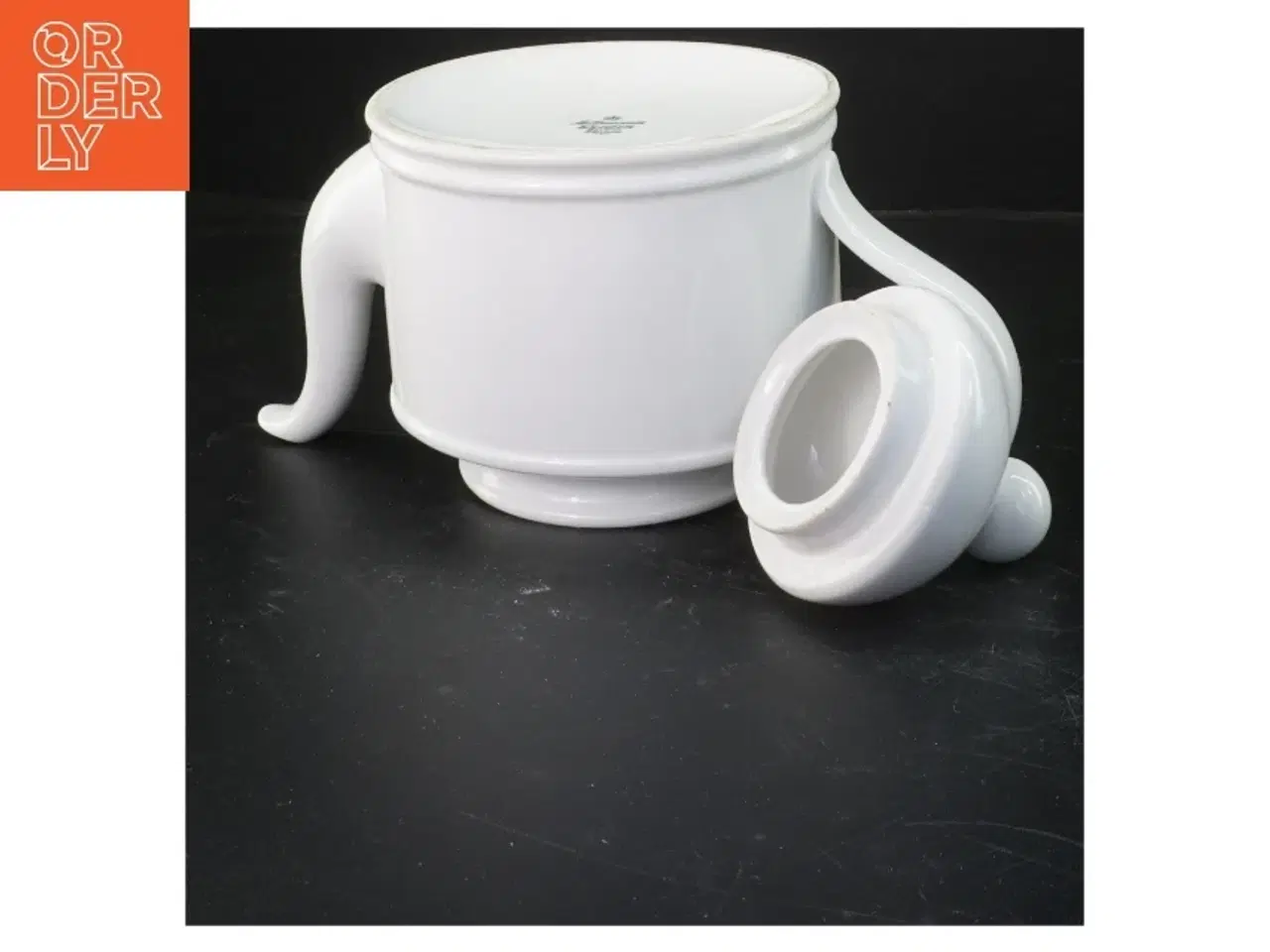 Billede 2 - Hvid porcelæns tekande fra Bavaria (str. 17x23 cm)