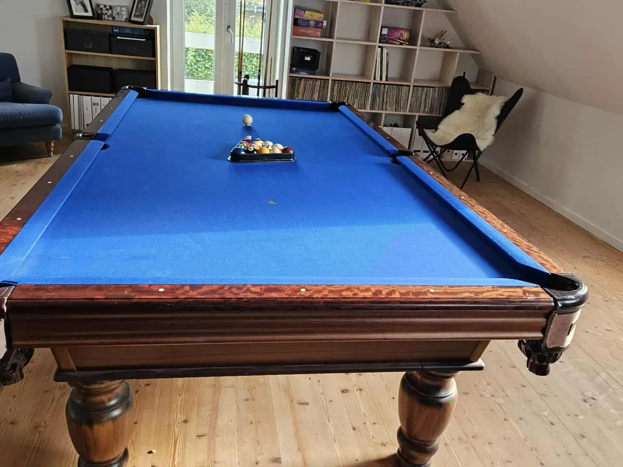 Billede 11 - Eksklusivt poolbord fra Søren Søgaard - mørkt træ 