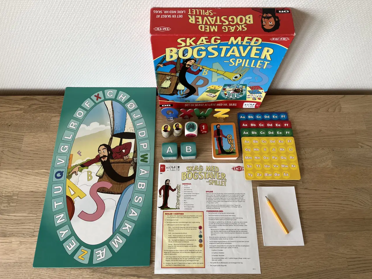 Billede 2 - KOMPLET SPIL: Skæg med bogstaver 