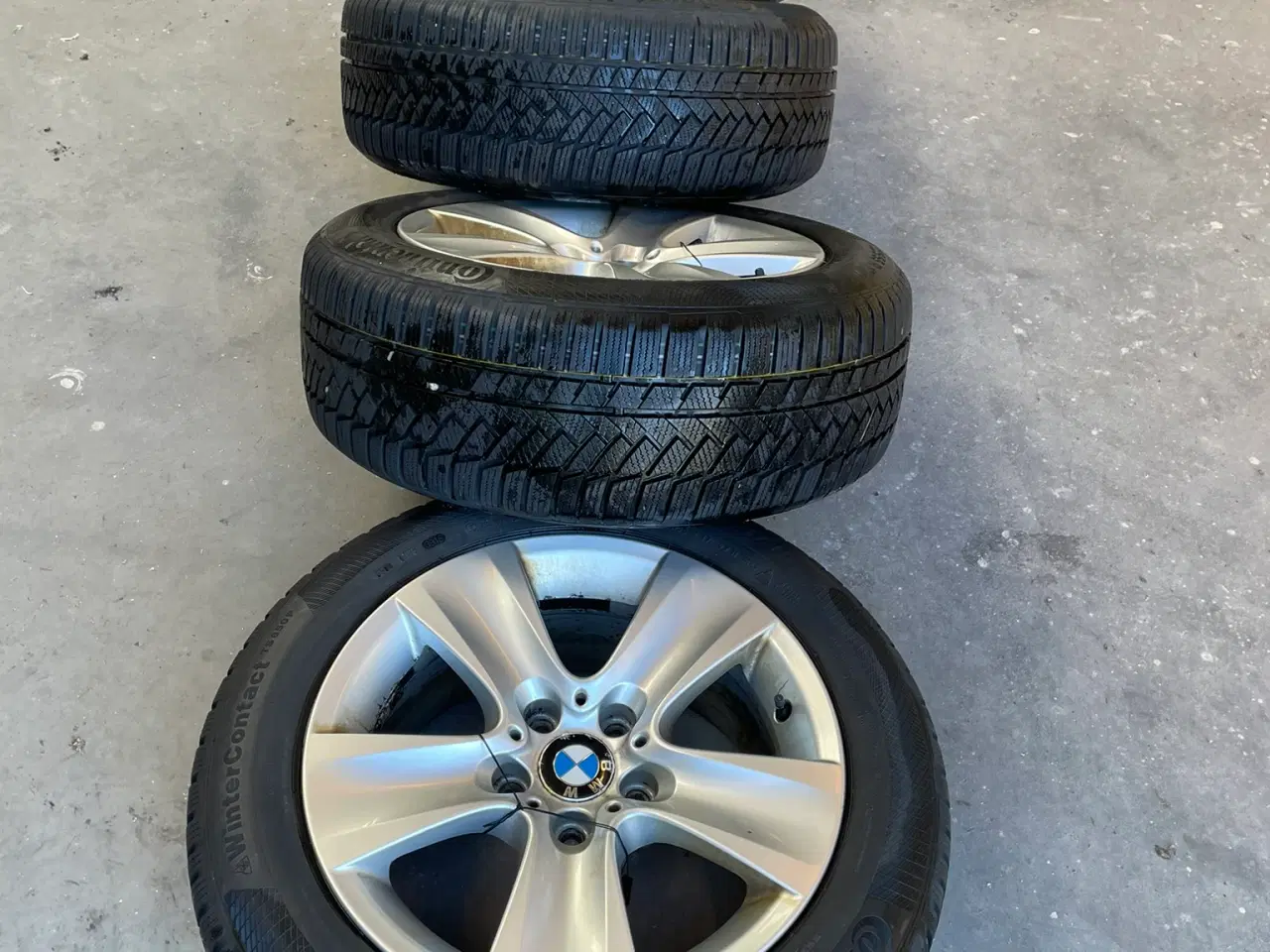 Billede 16 - 17" original BMW Serie 5 alufælge +vinterdæk Conti