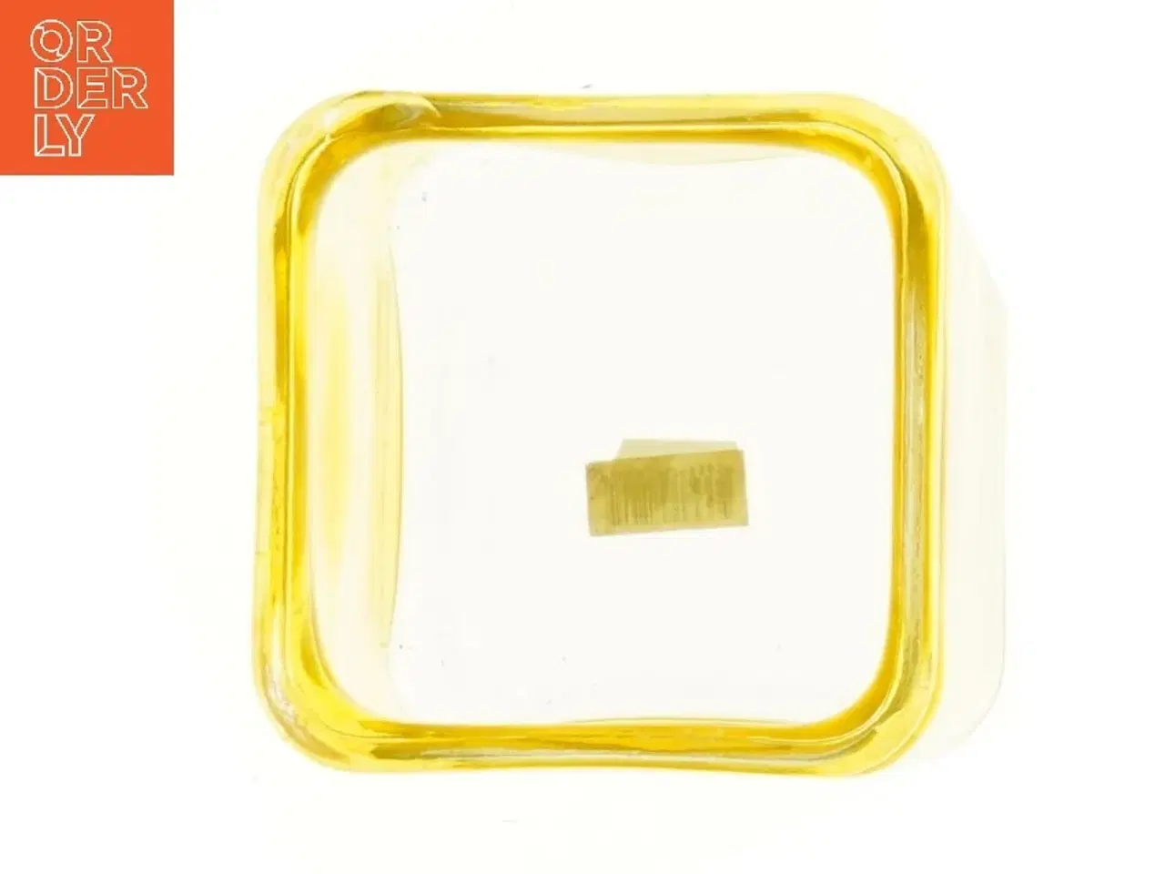 Billede 2 - Glaskrukke i gul (str. 12x12x12 cm)