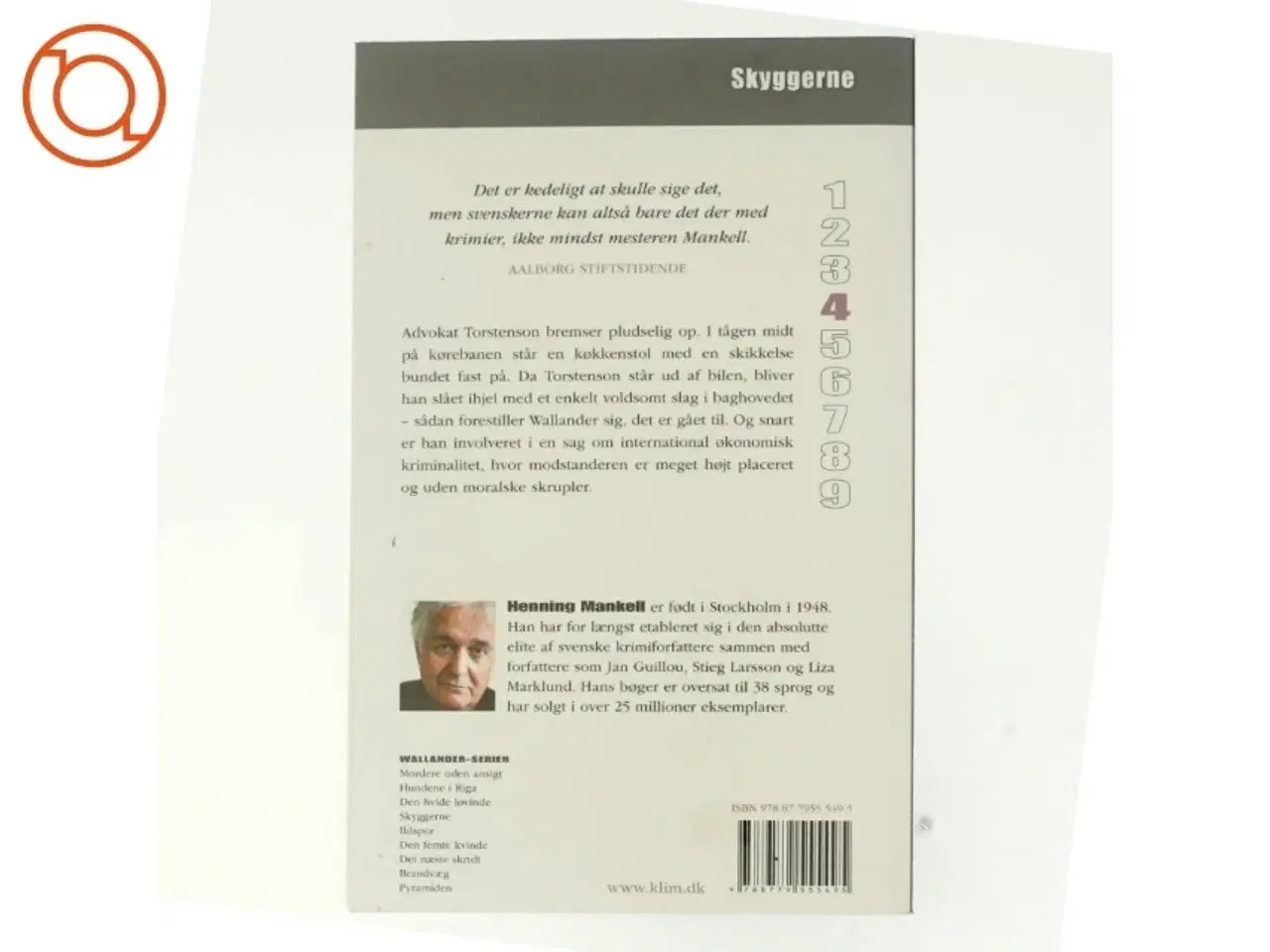 Billede 3 - Skyggerne af Henning Mankell (Bog)