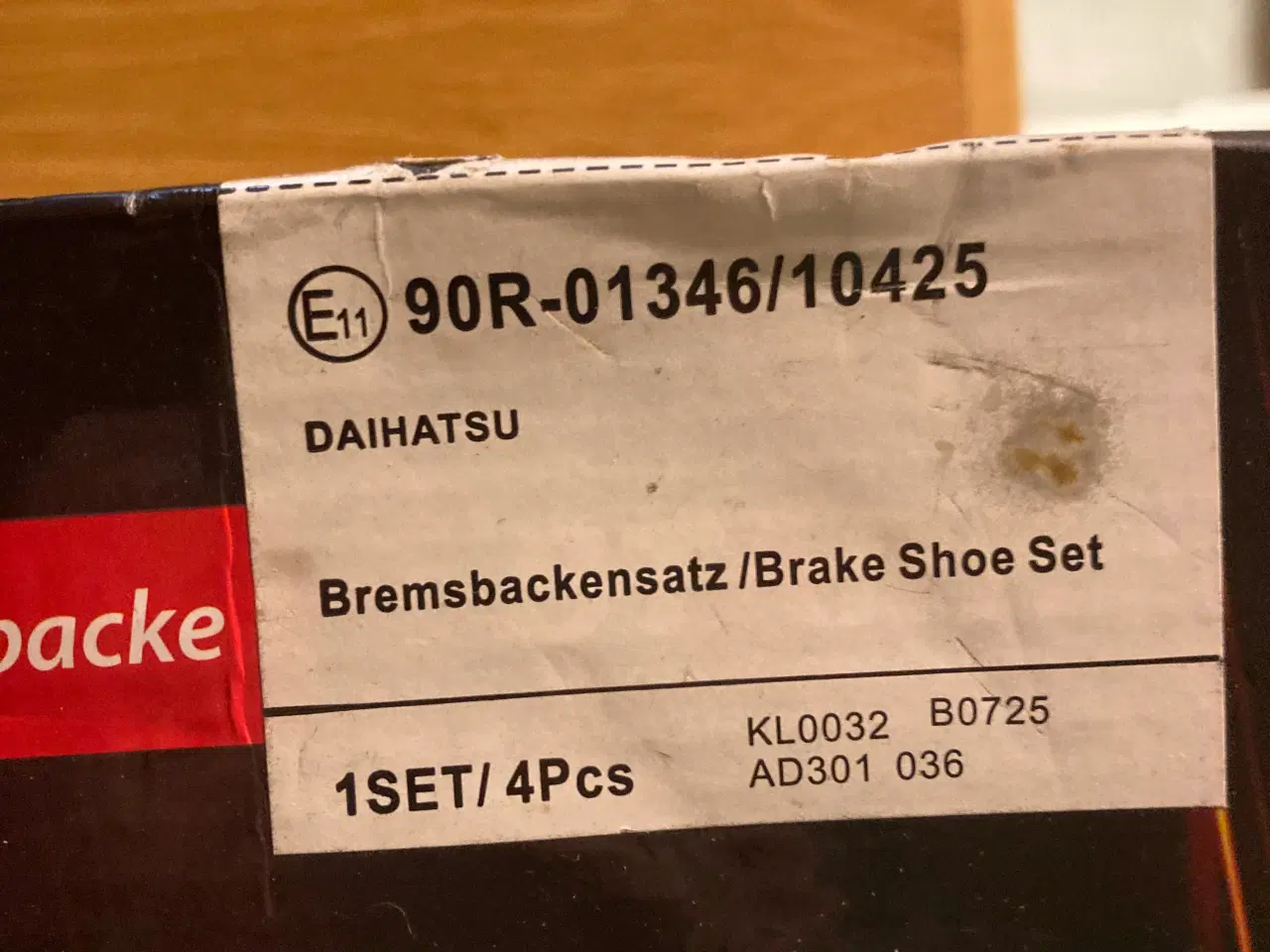 Billede 1 - Daihatsu Brake shoe set