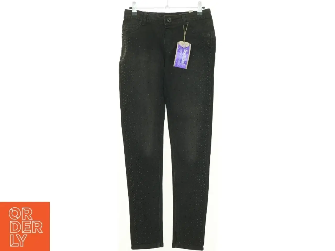 Billede 1 - NY MED PRISMÆRKE Perlebesatte Jeggings Bukser fra Justice jeans (str. 164 cm)
