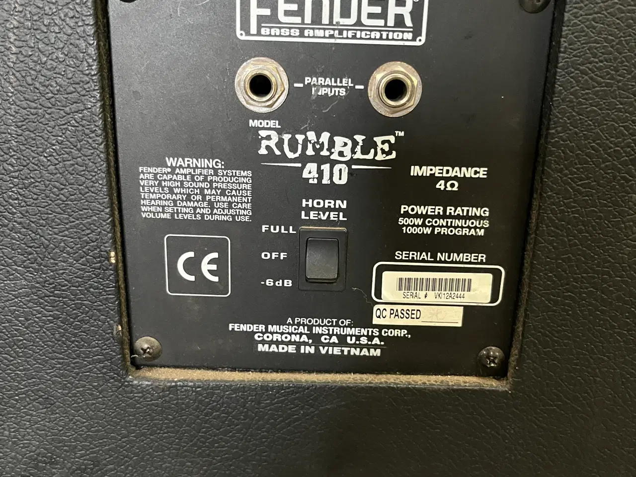 Billede 3 - Fender Rumble 4x10”