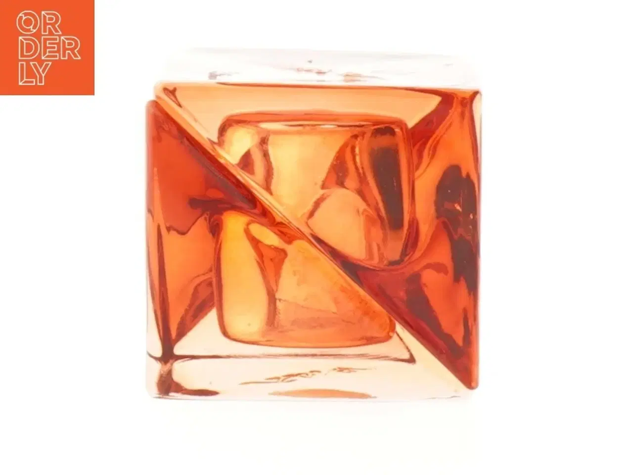 Billede 2 - Glaskunst lysestager (str. 11x7,5 cm)