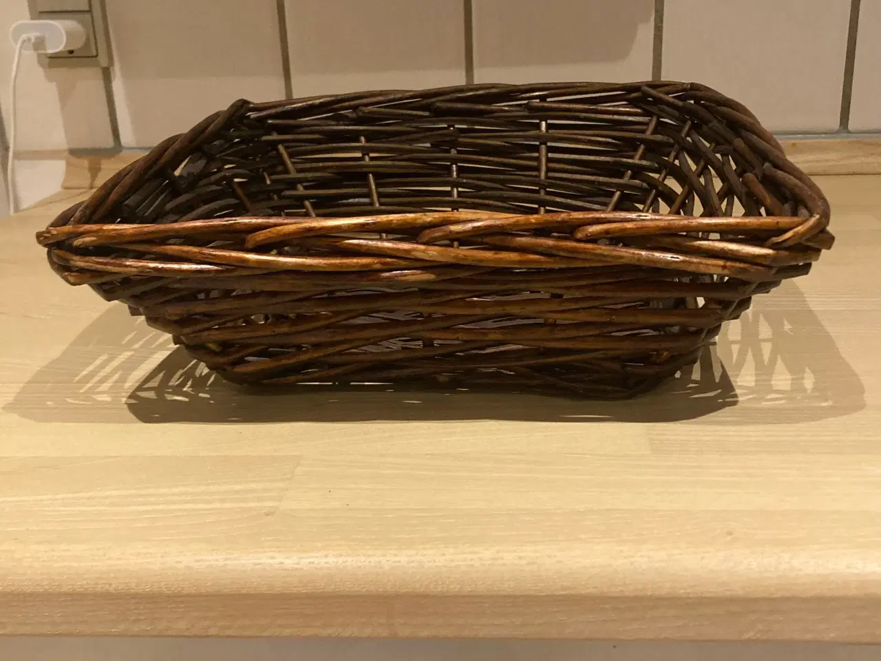 Billede 2 - Fletkurv, 30 x 30 x 9 cm