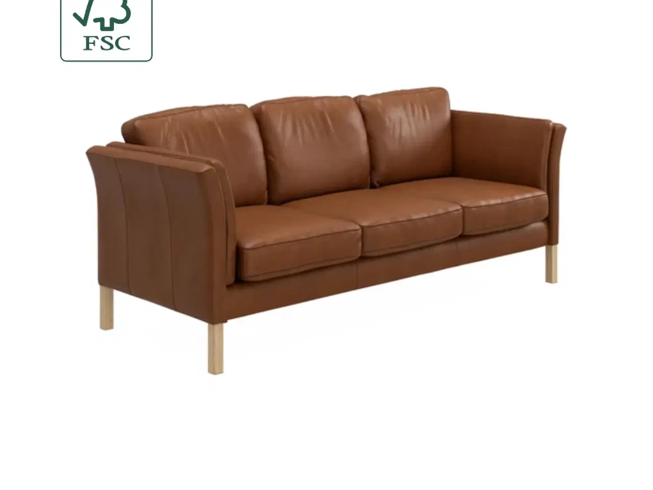 Billede 4 - Falken 3 pers lædersofa fra Ilva