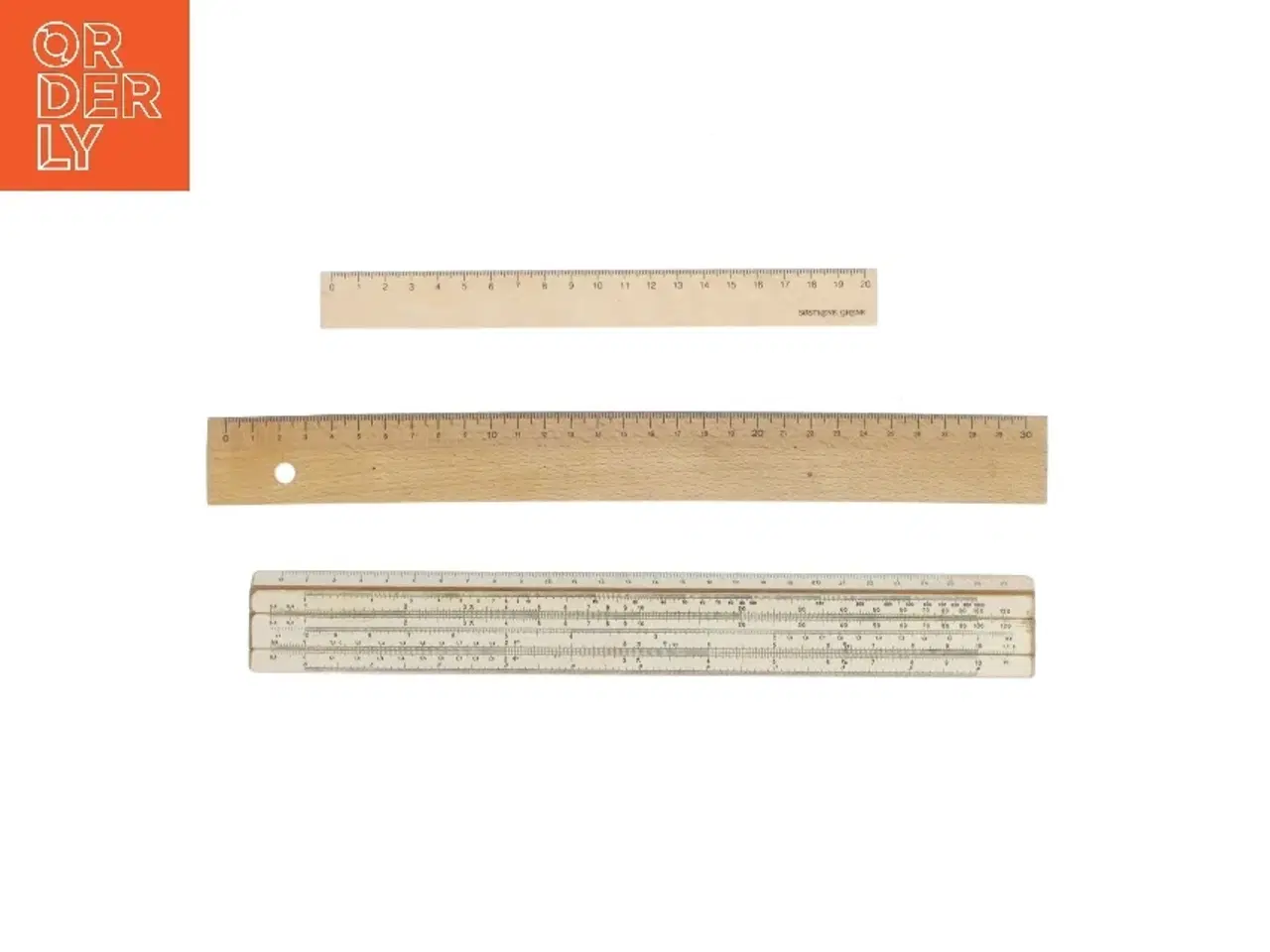 Billede 1 - Træ lineal sæt