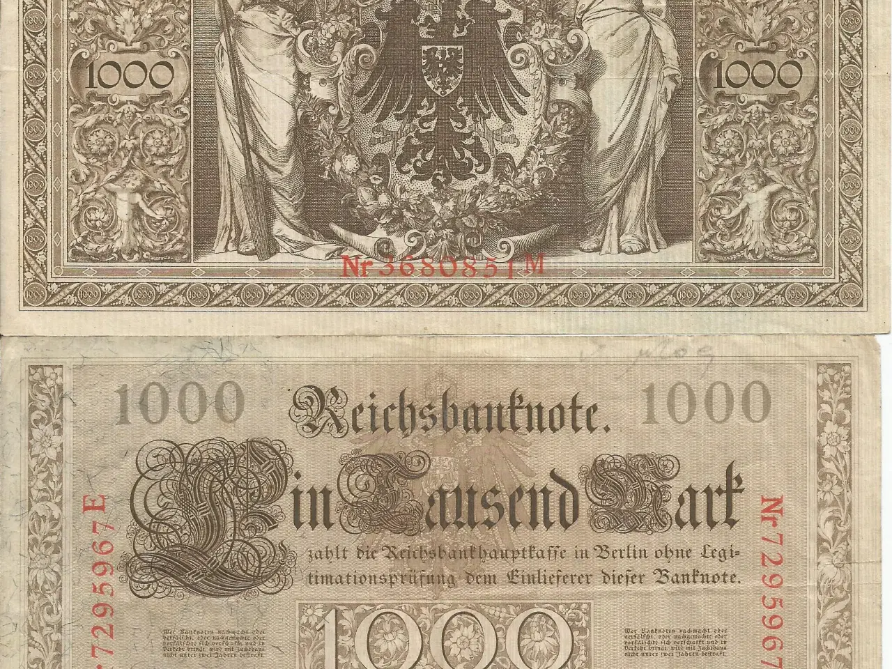 Billede 1 - Tyskland, sedler, 1000 mark, 1910   