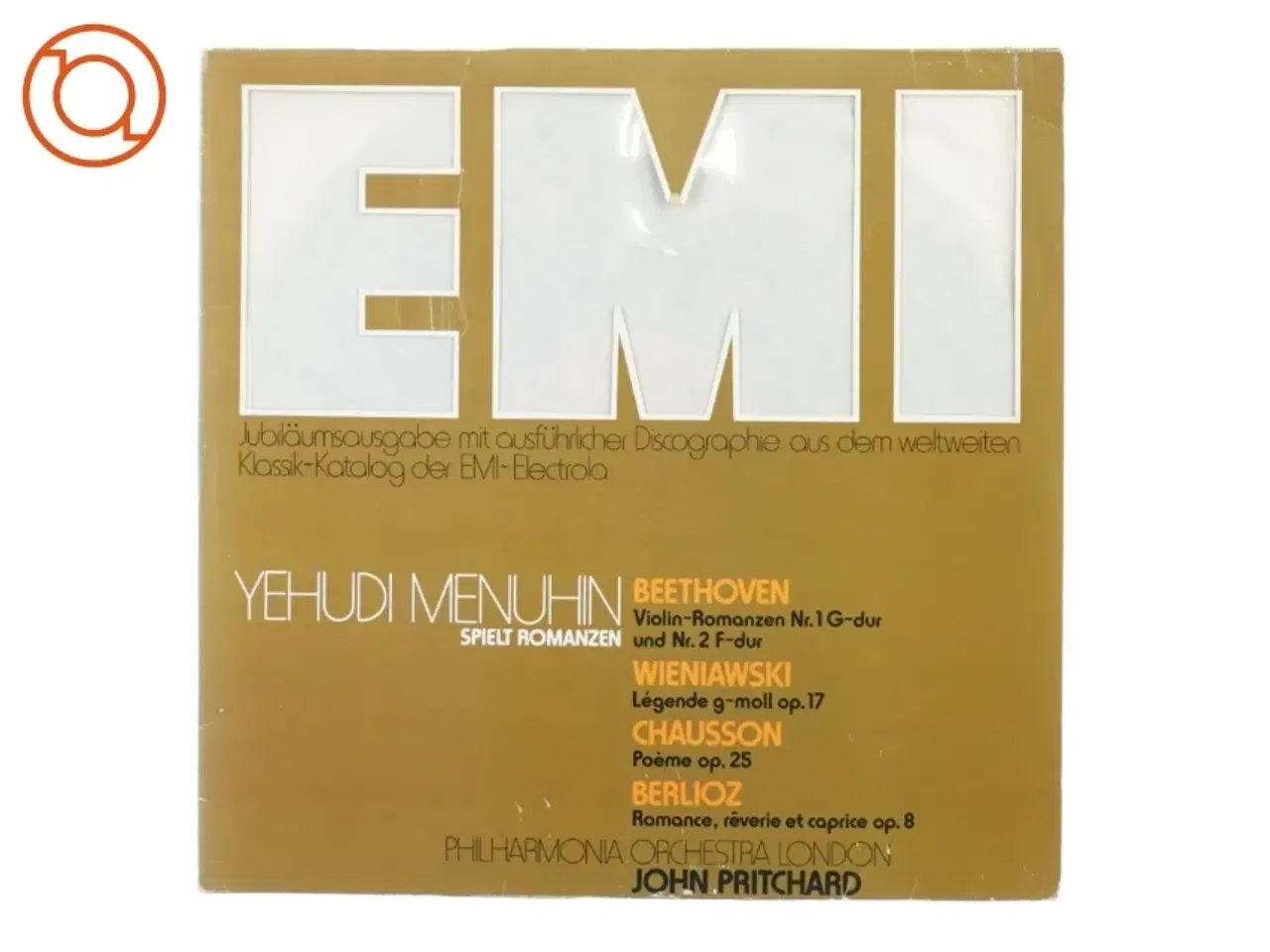 Billede 1 - Yehudi Menuhin, spielt er omanzen fra Emi (str. 30 cm)