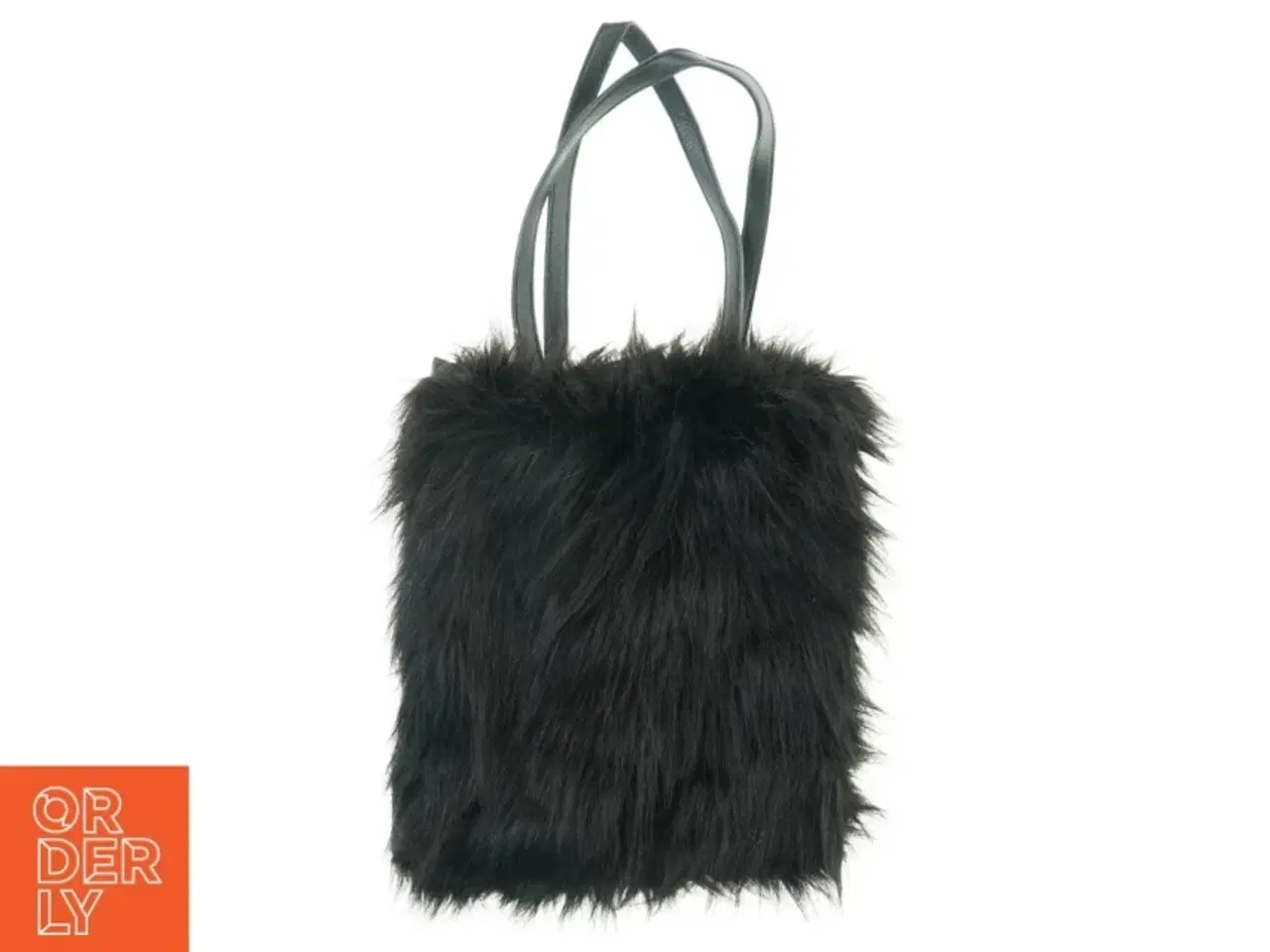 Billede 1 - Taske i fake fur (str. 40 x 34 cm)