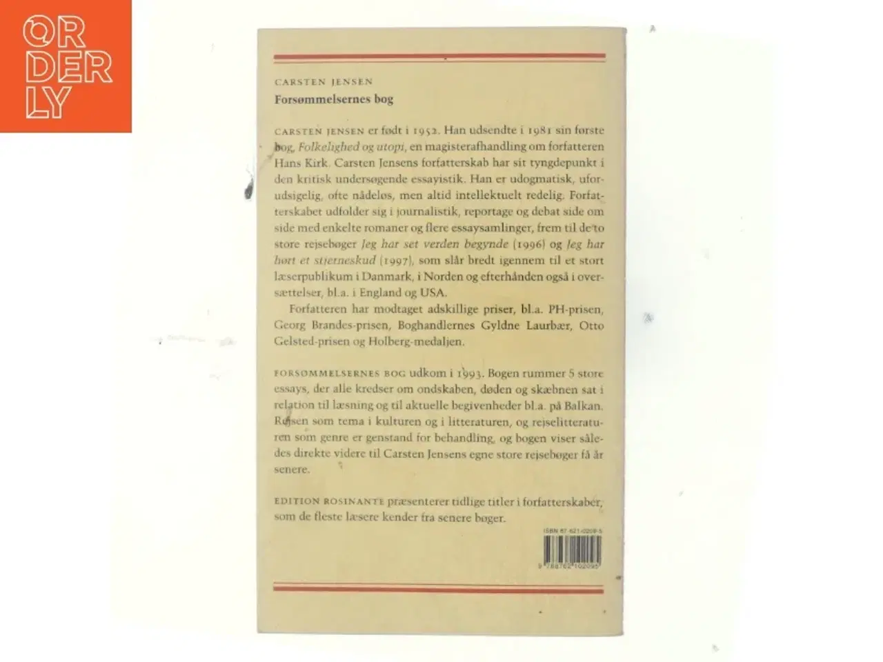 Billede 3 - Forsømmelsernes bog af Carsten Jensen (f. 1952) (Bog)