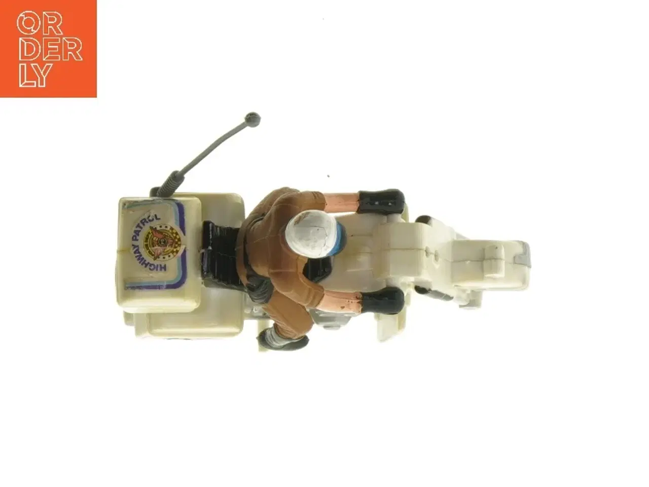 Billede 5 - Legetøjspolitimotorcykel med figur (str. 14 cm)