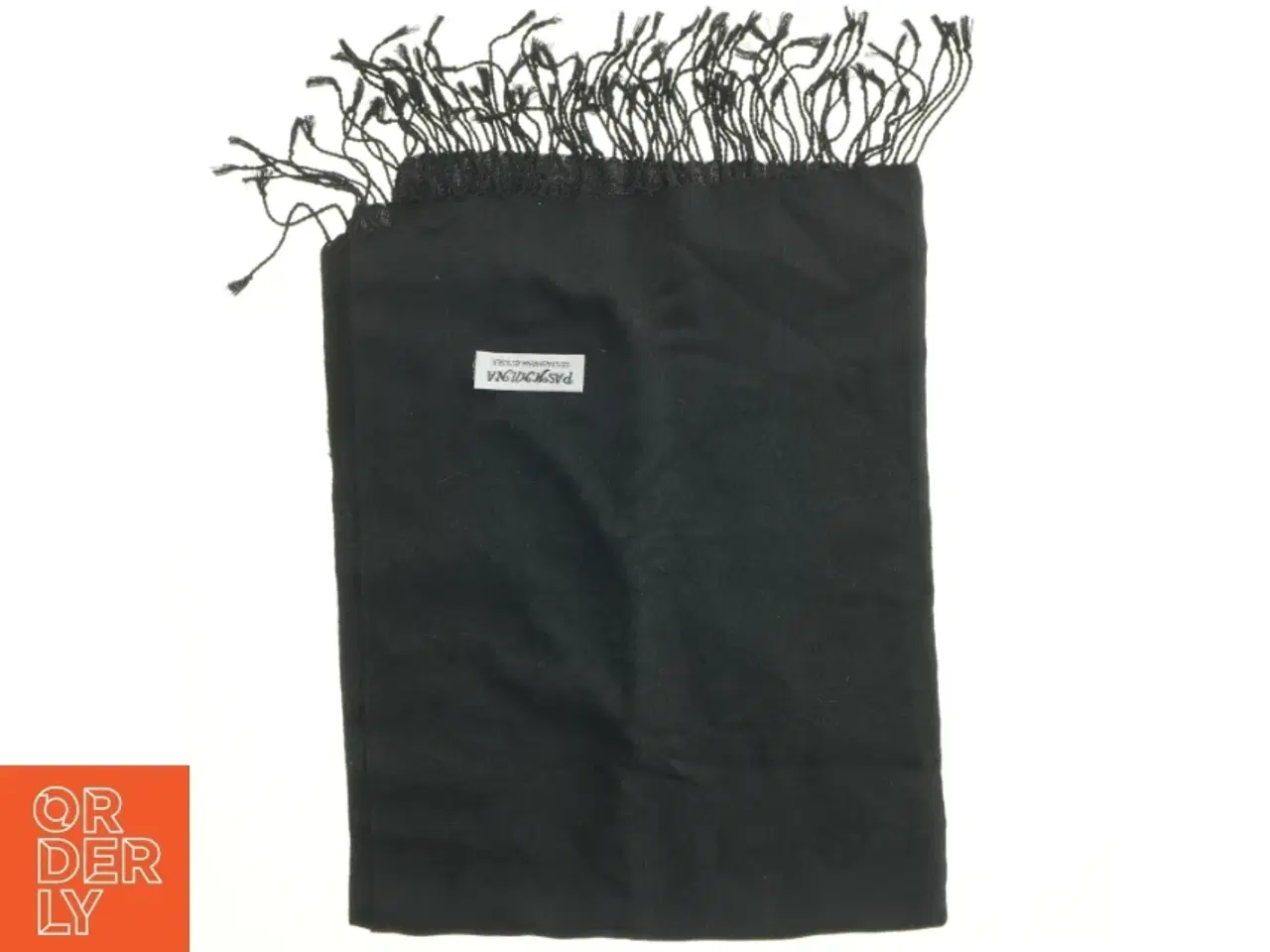 Billede 1 - Sort pashmina / cashmere tørklæde (str. 180 x 70)