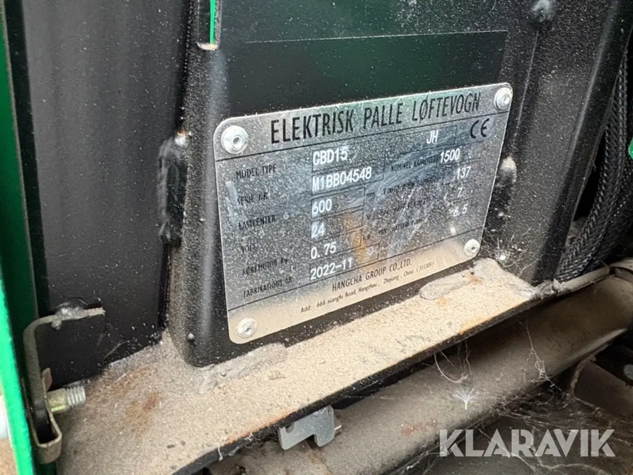 Billede 8 - Elektrisk palleløfter Hangcha GBD15