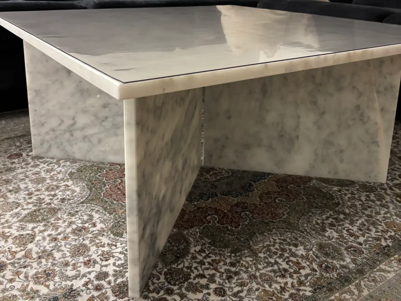 Billede 5 - Hvid marmorbord 90x90