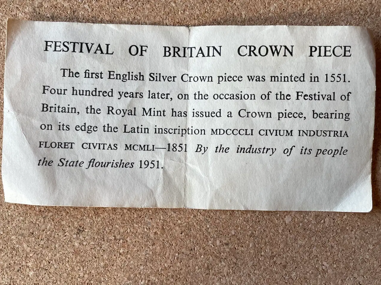 Billede 6 - Festival of Britain Crown Piece