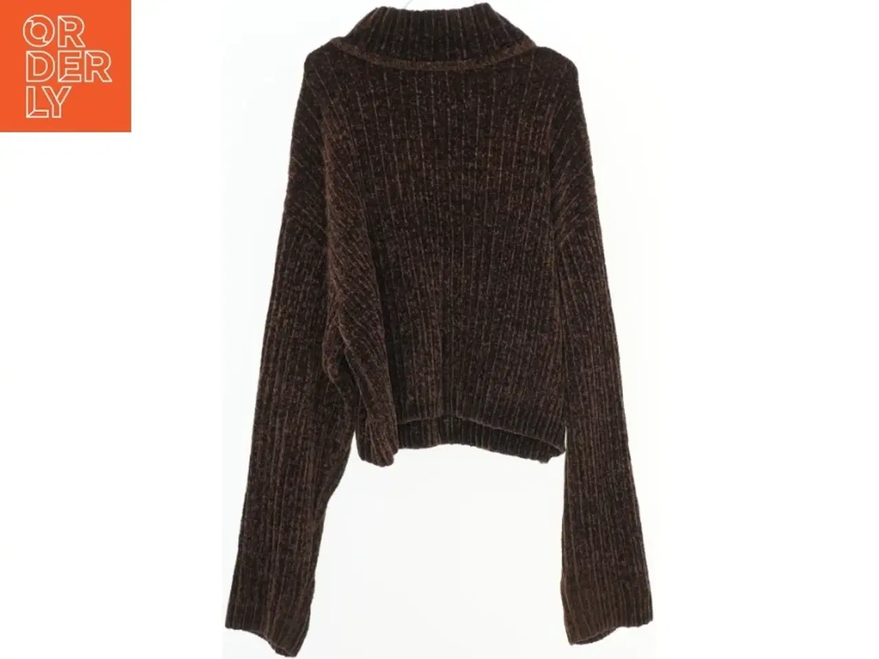 Billede 2 - Brun striktrøje fra Divided (str. S)