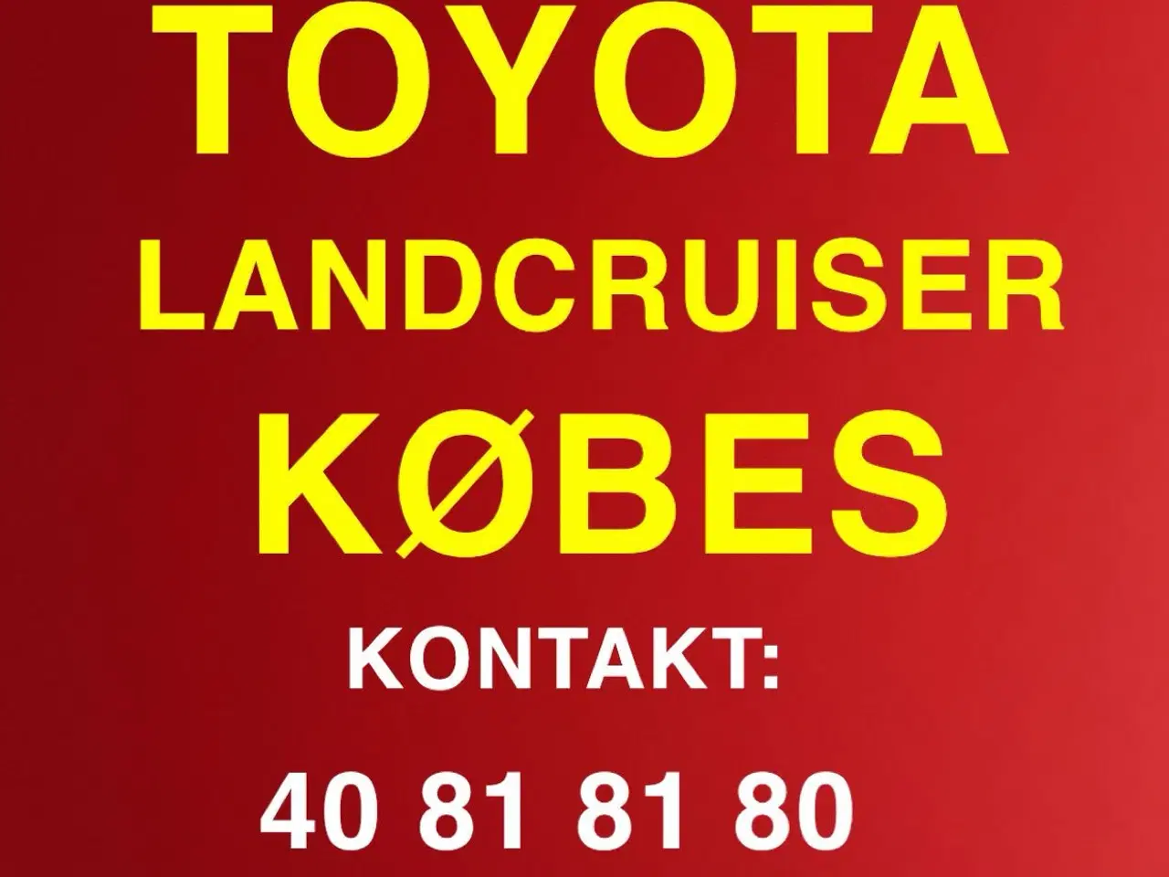 Billede 1 - LANDCRUISER OPKØBES