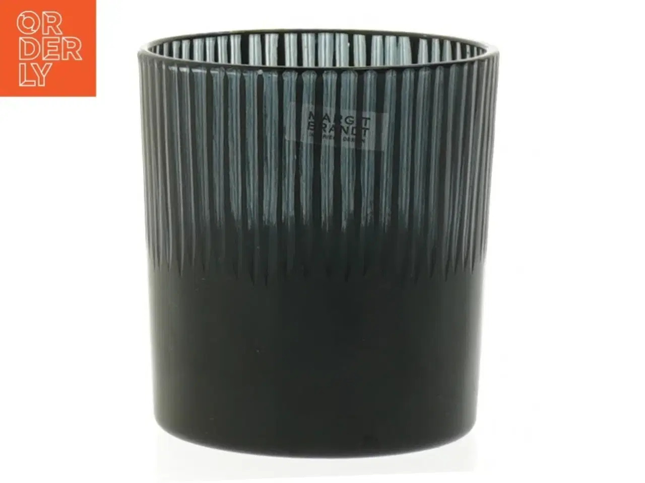 Billede 2 - Sæt af to mørke dekorative glasstager (str. 8 cm)