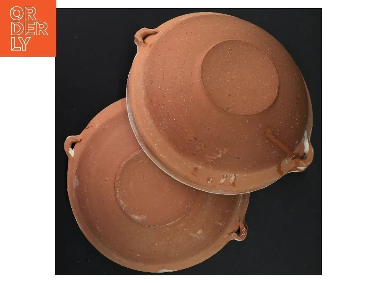 Billede 3 - Håndlavet lerskåle (str. 23 x 6 cm)