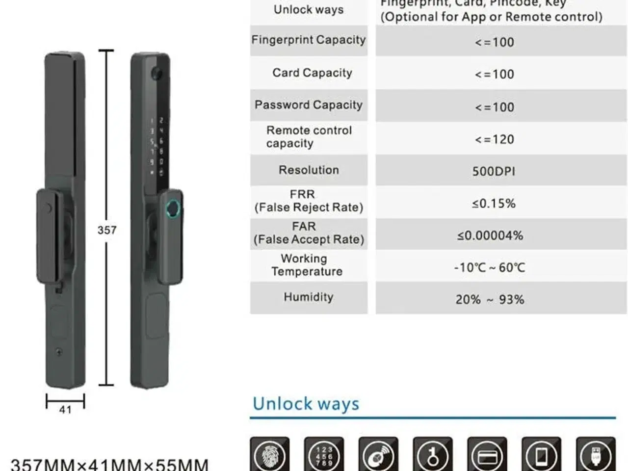 Billede 4 - 2 stk. Smart Lock Titan Premium ZC11