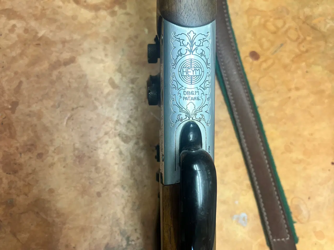 Billede 4 - Heym bockbüchsflinte i pæn og velholdt stand.