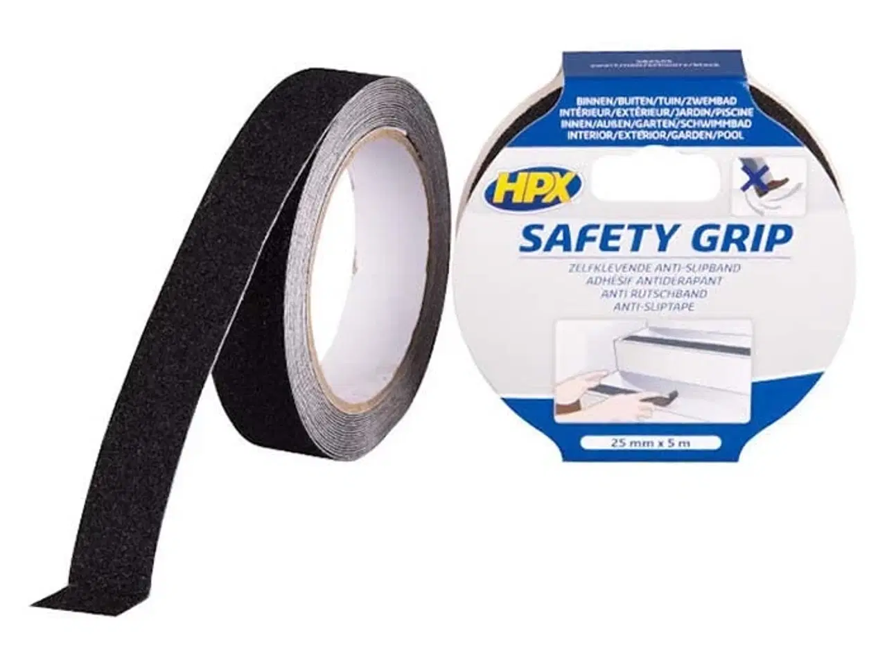 Billede 1 - HPX antiskrid bånd sort 25mm x 5m