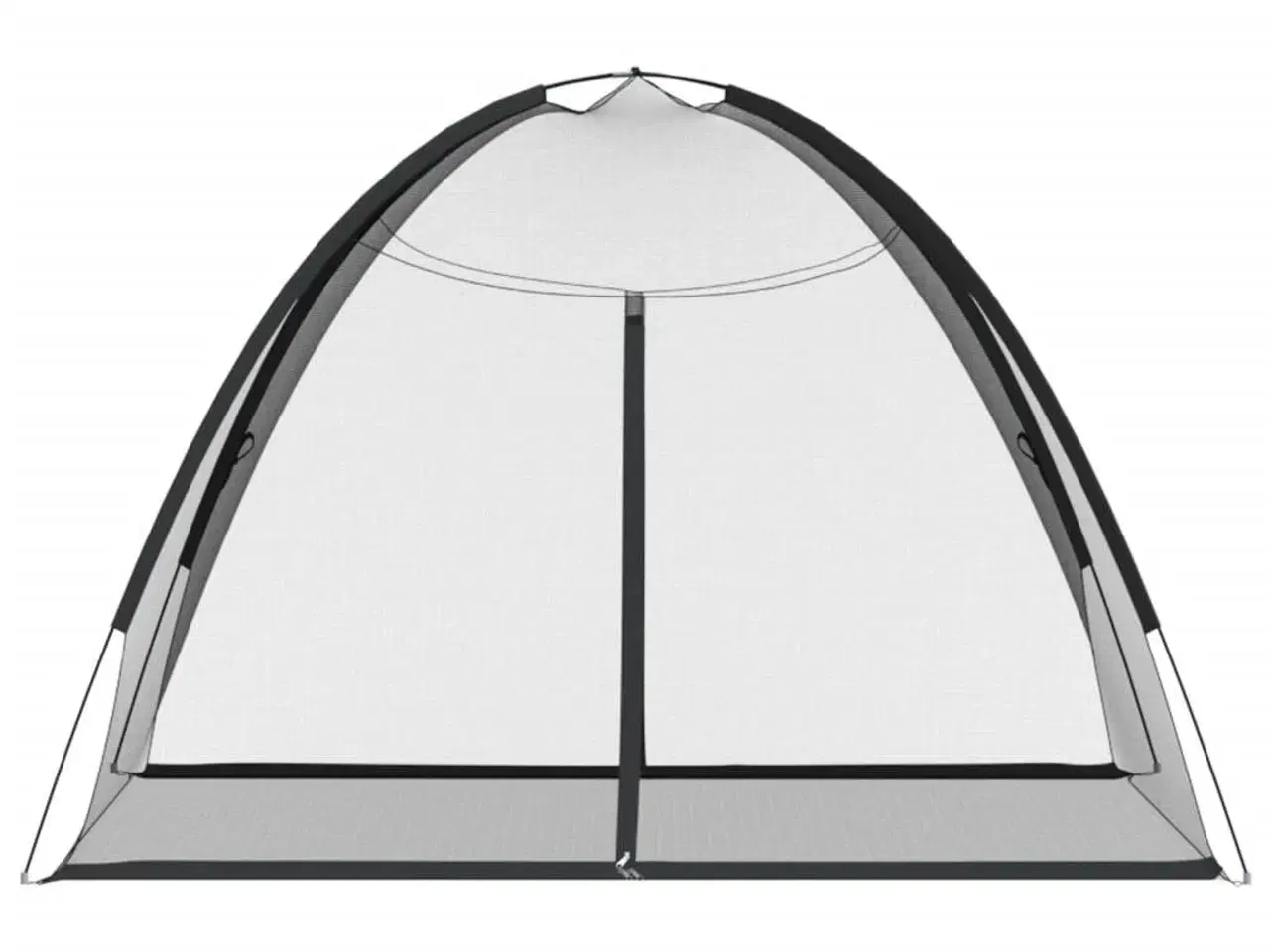 Billede 4 - Myggenet med døre 200x150x140 cm trådnet sort