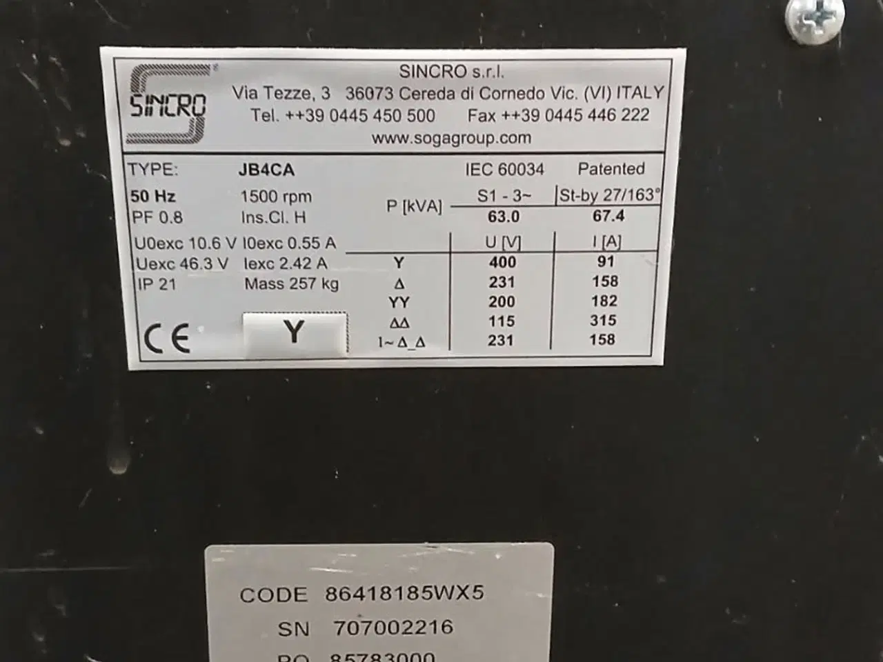 Billede 5 - Nødgenerator Model HT63