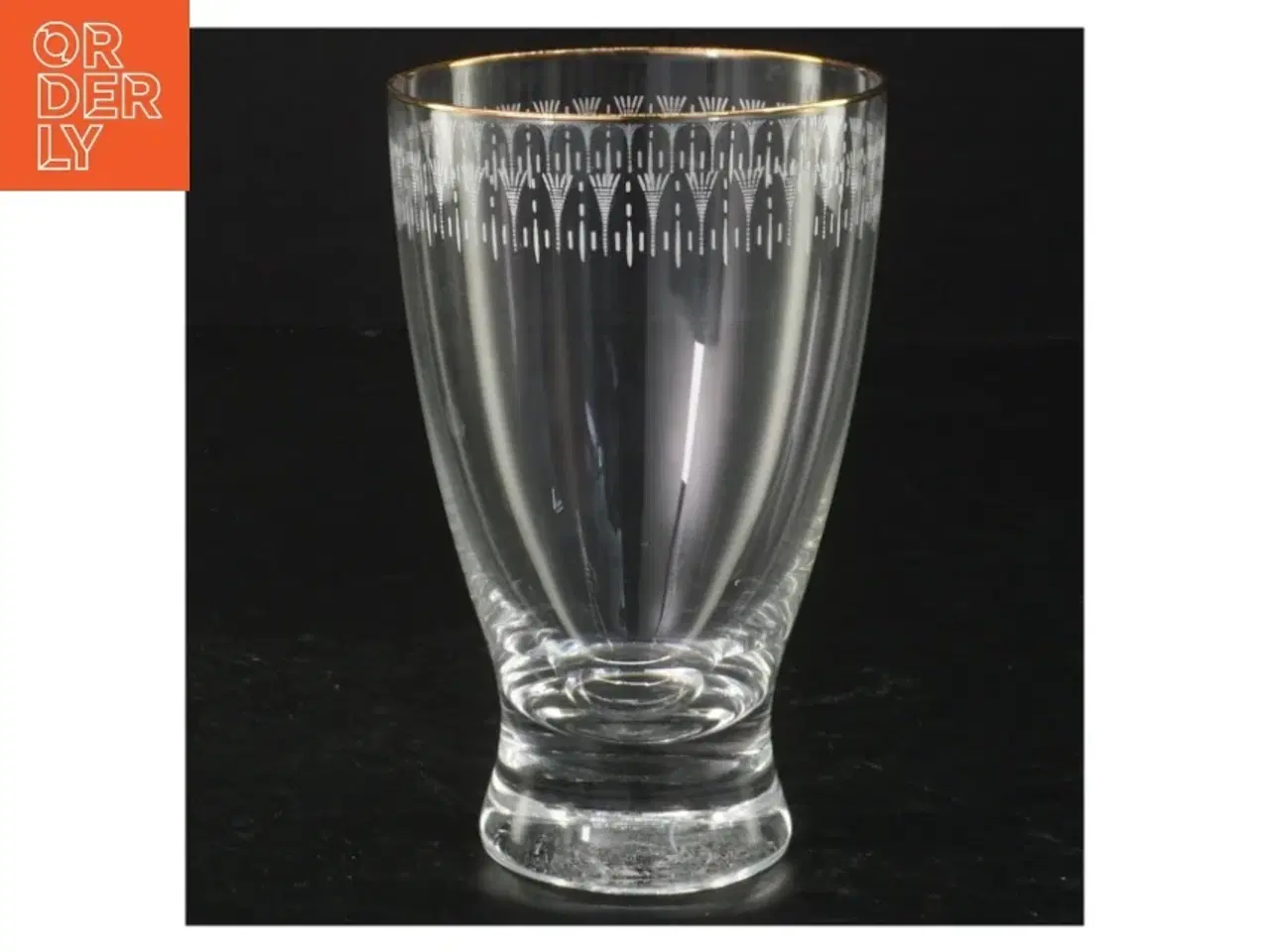 Billede 2 - Glas med guldkant (str. 12,5 cm)