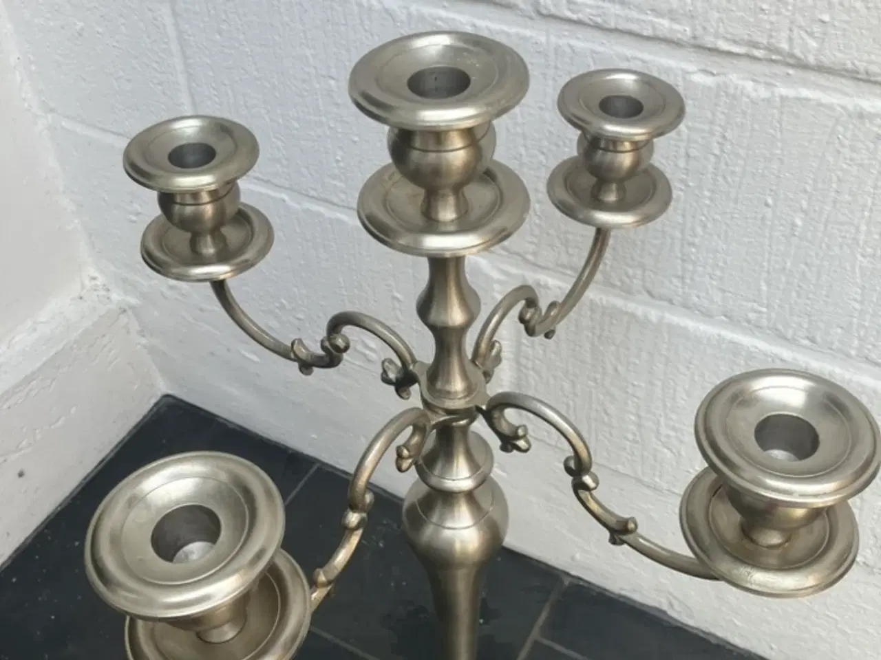 Billede 2 - 5 armet lysestage / gulvstage 