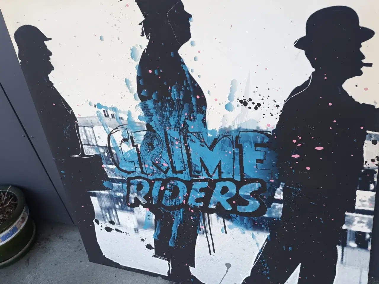 Billede 1 - STORT FLOT LÆRREDSTRYK 120X120 CM AF JIMMY BIRDY H