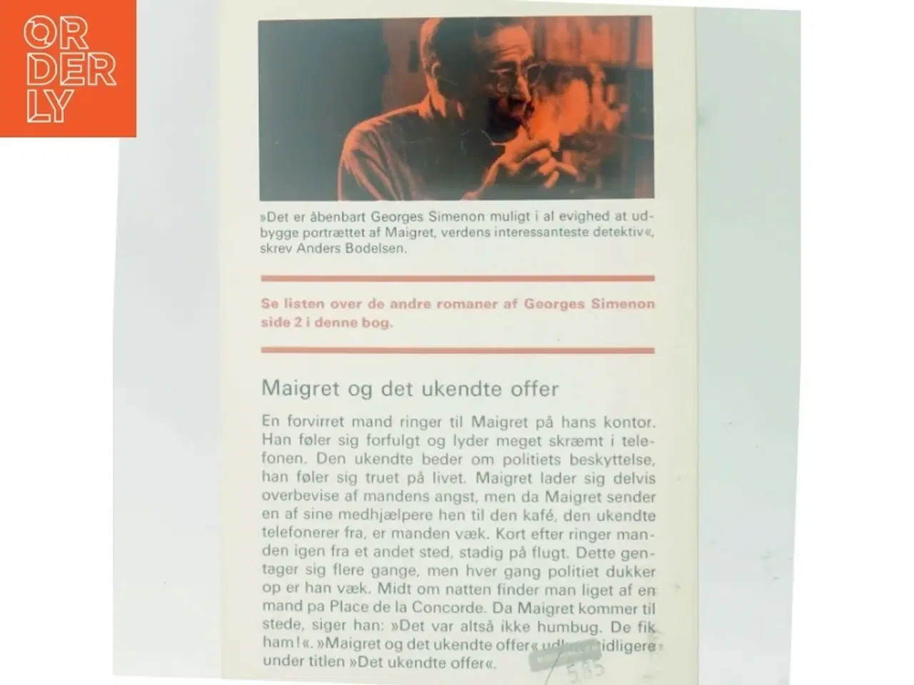 Billede 3 - Maigret og det ukendte offer af Georges Simenon (Bog)