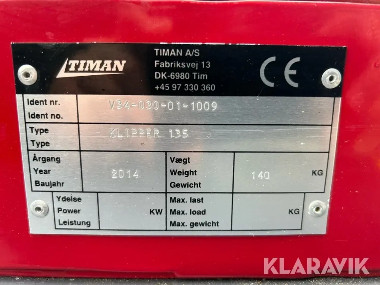 Billede 8 - Hydraulisk rotorklipper Timan Klipper 135