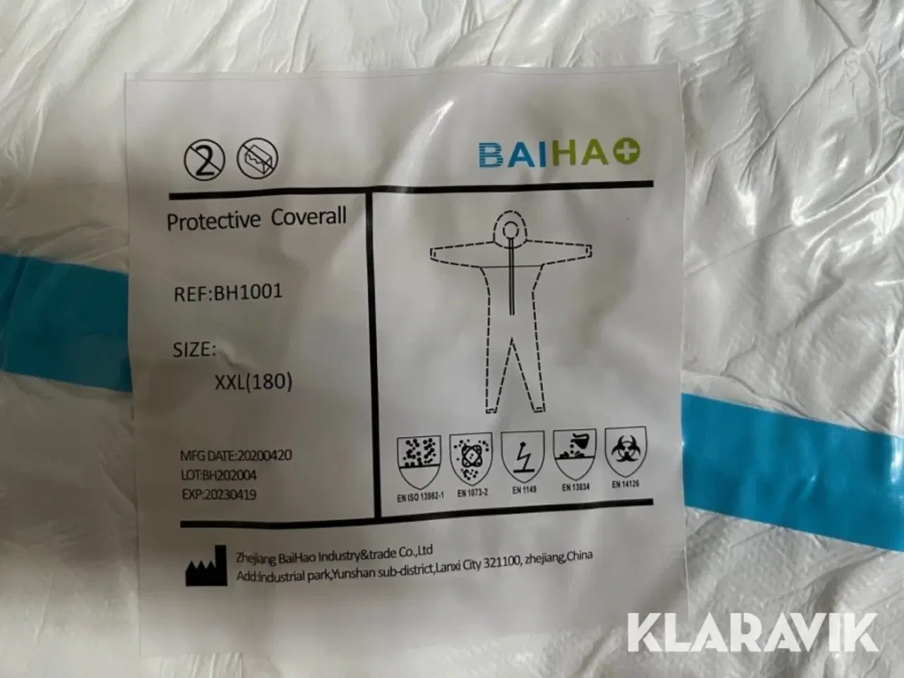 Billede 3 - Heldragter 1 Palle Baiha Protective coverall en Palle 10 kasser i alt 500styk str XXL