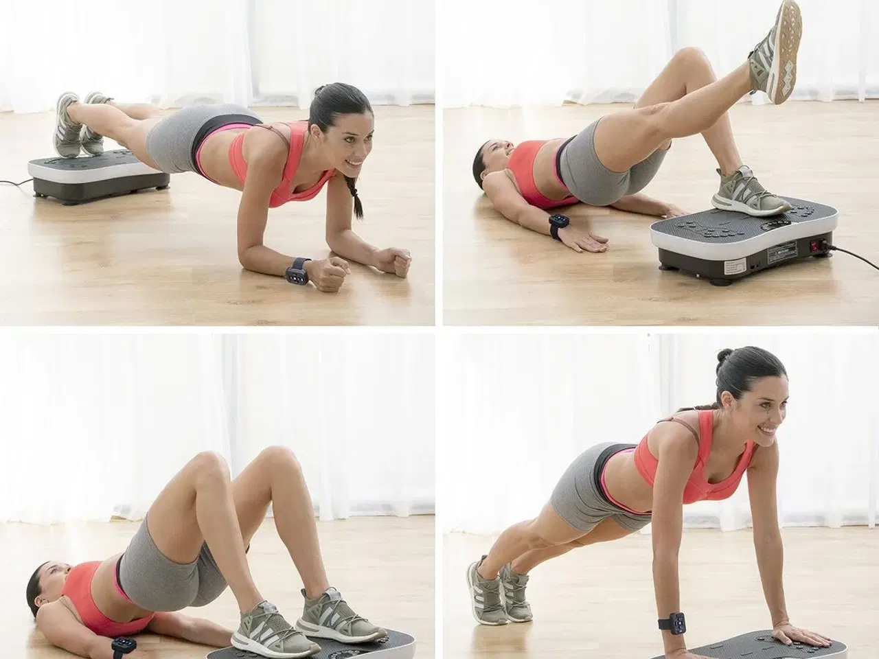 Billede 3 - Træningspakke - modstandsbånd (5 stk.) + vibrerende platform med tilbehør