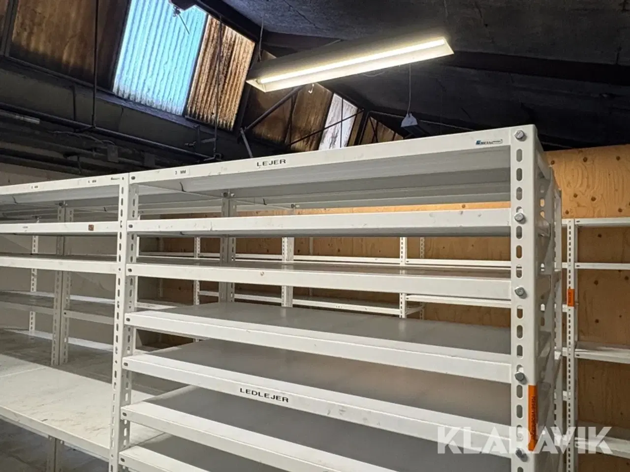 Billede 4 - Værkstedsreoler Metal design 16 sektioner