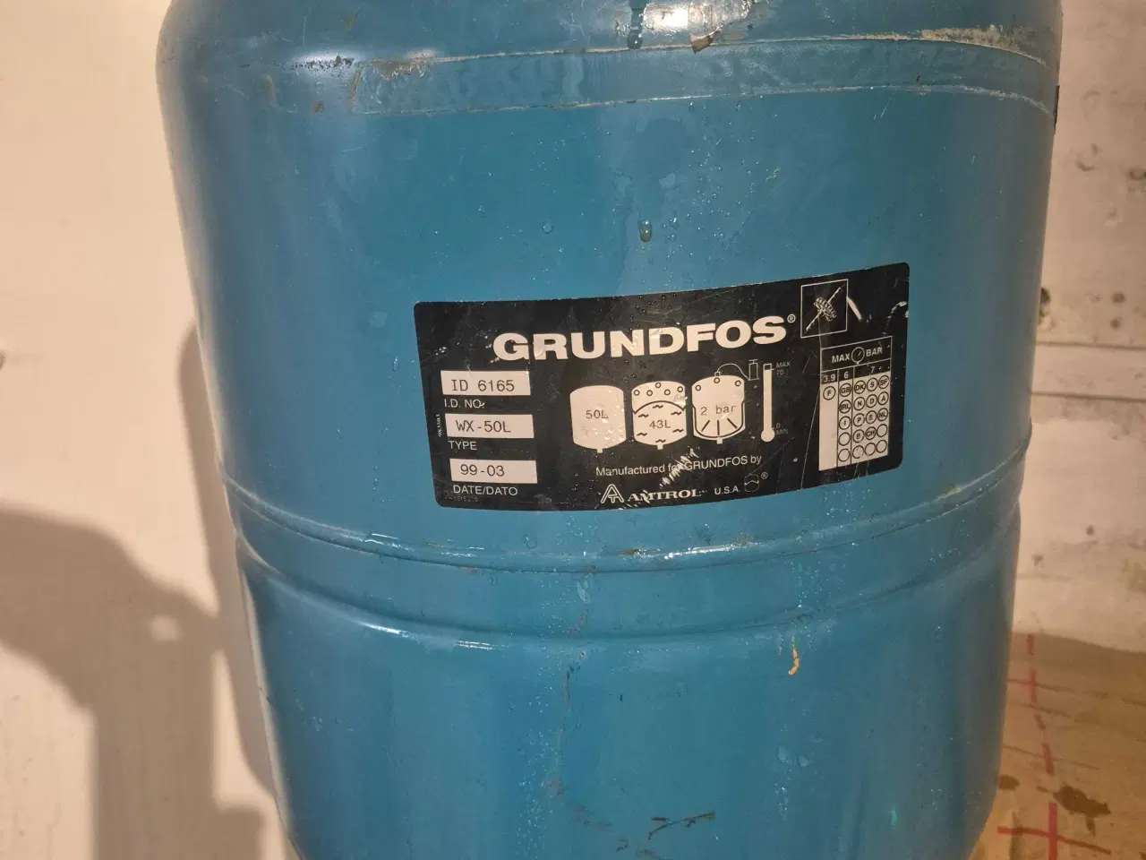 Billede 2 - Hydrofor 50 liter 