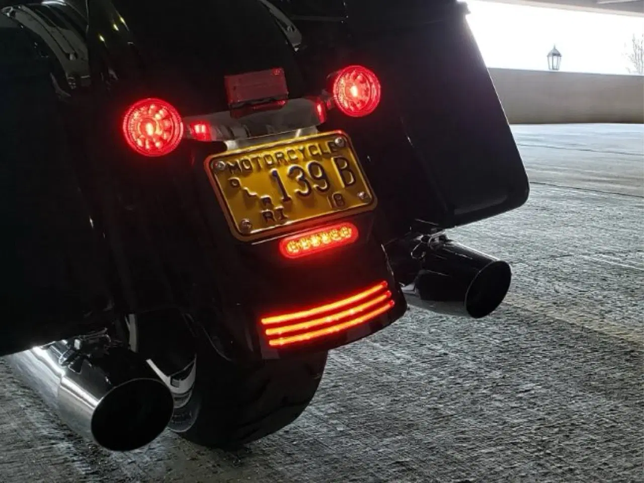 Billede 5 - Tribar LED til bagskærm Harley-Davidson