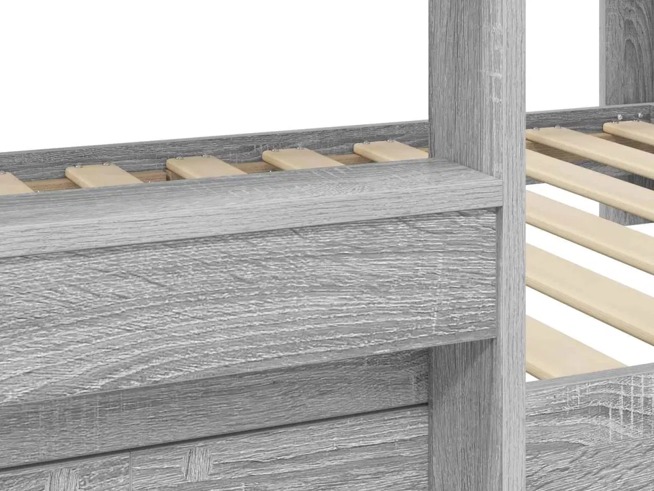 Billede 9 - Køjeseng til Børn Grå Sonoma 90 x 200 cm Konstrueret træ