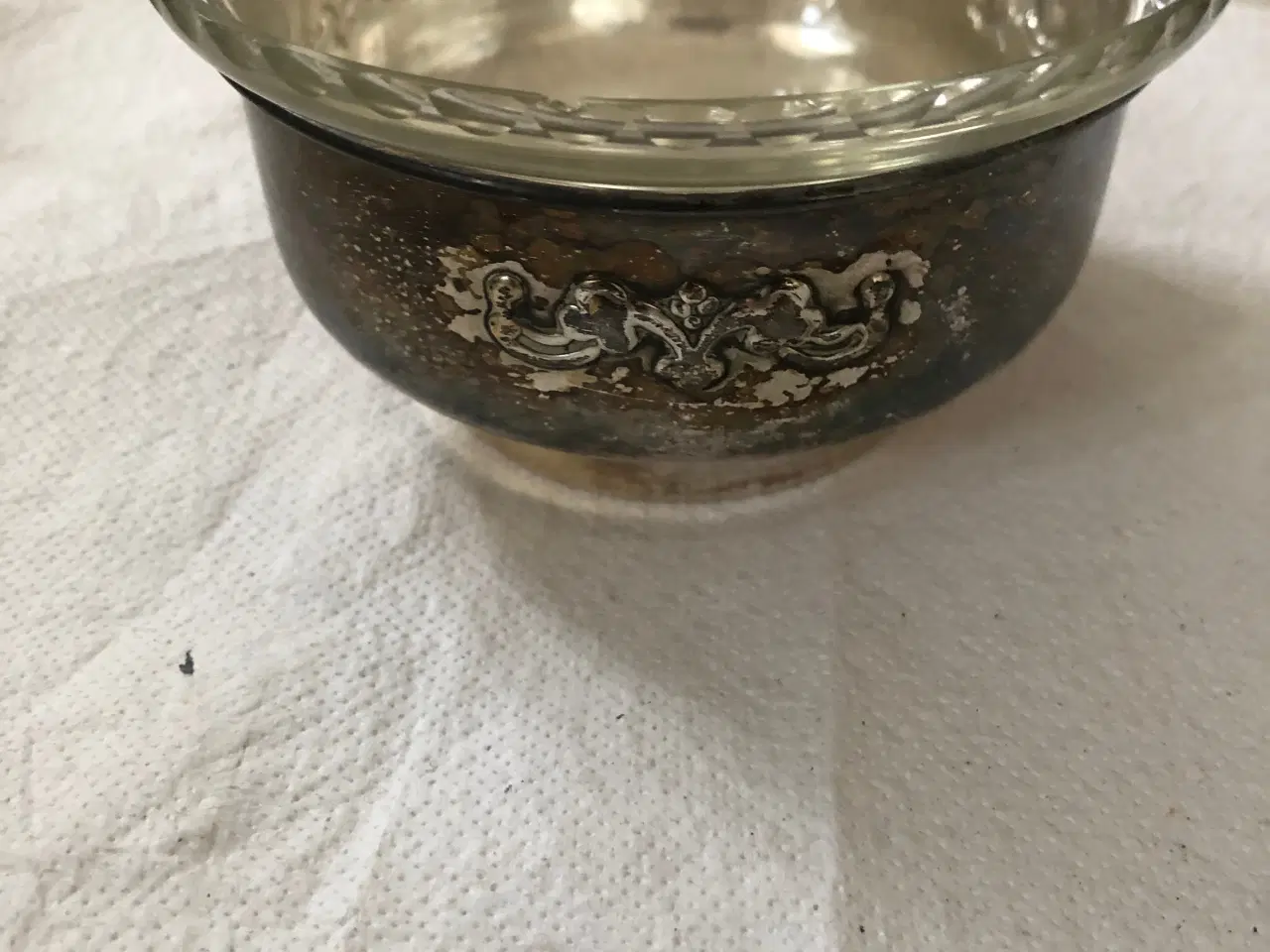 Billede 1 - Lille plet sølv skål
