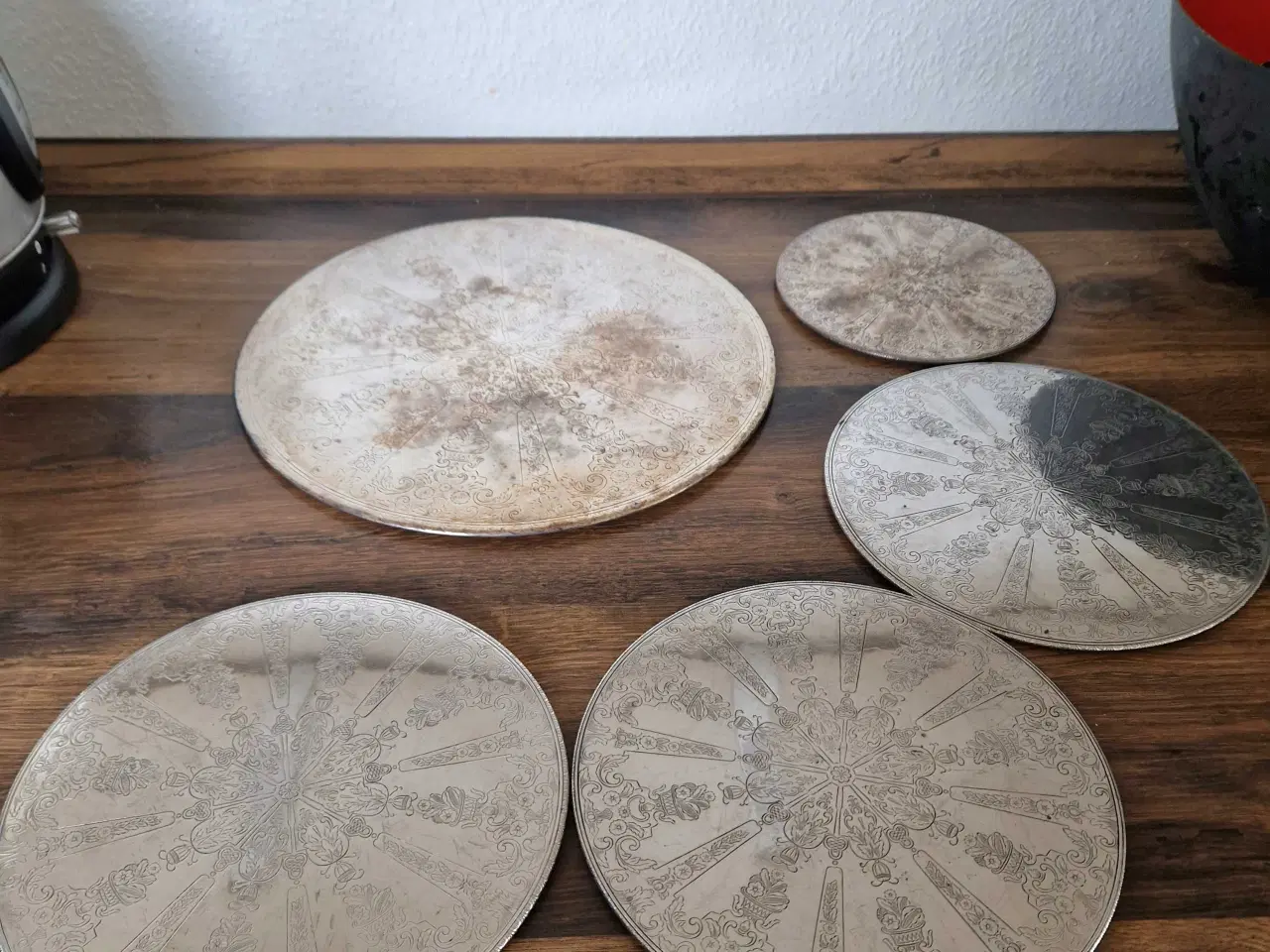 Billede 1 - Flotte retro bordskånere i sølvplet