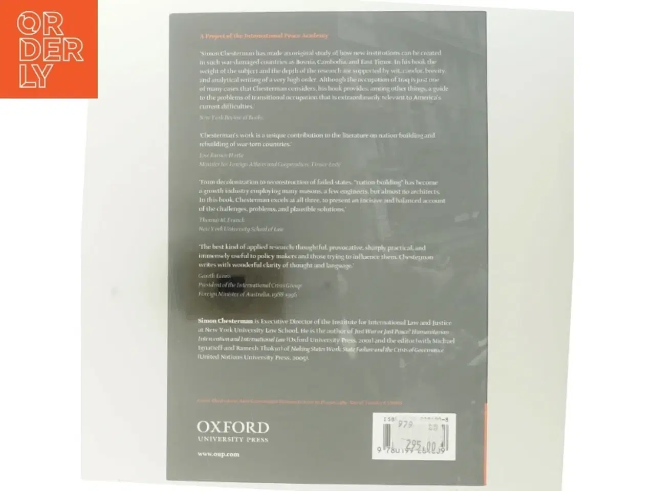 Billede 3 - &#39;You, The People: The United Nations, Transitional Administration, and State-Building&#39; af Simon Chesterman fra Oxford University Press