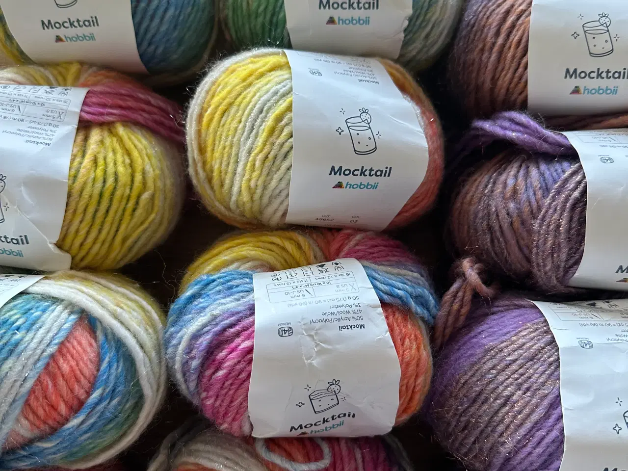 Billede 2 - 1400 g. Mocktail, uld mix.  Røgfrit