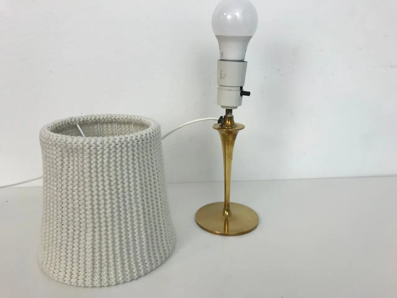 Billede 7 - Vintage messing bordlampe 