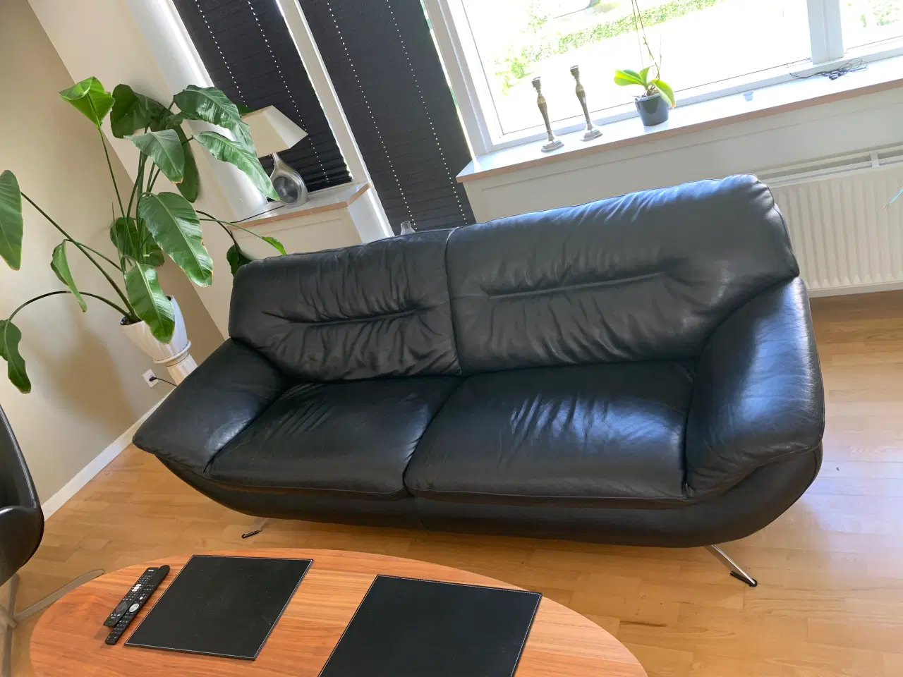Billede 1 - Flot 3pers. lædersofa 