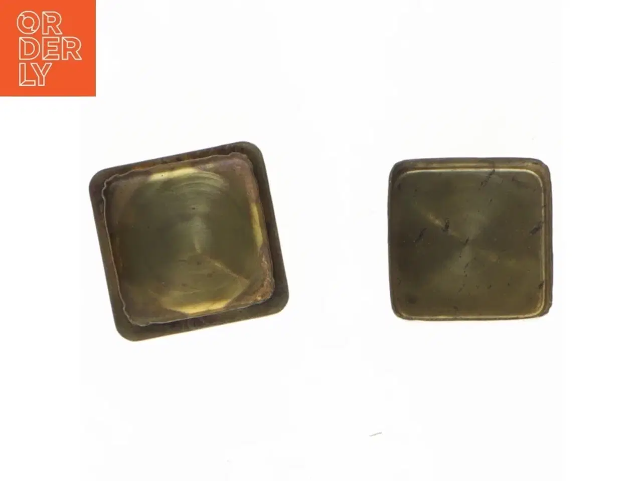 Billede 3 - Perlemor & Messing æske med perlemorsindlæg (str. 3 x 3 cm)