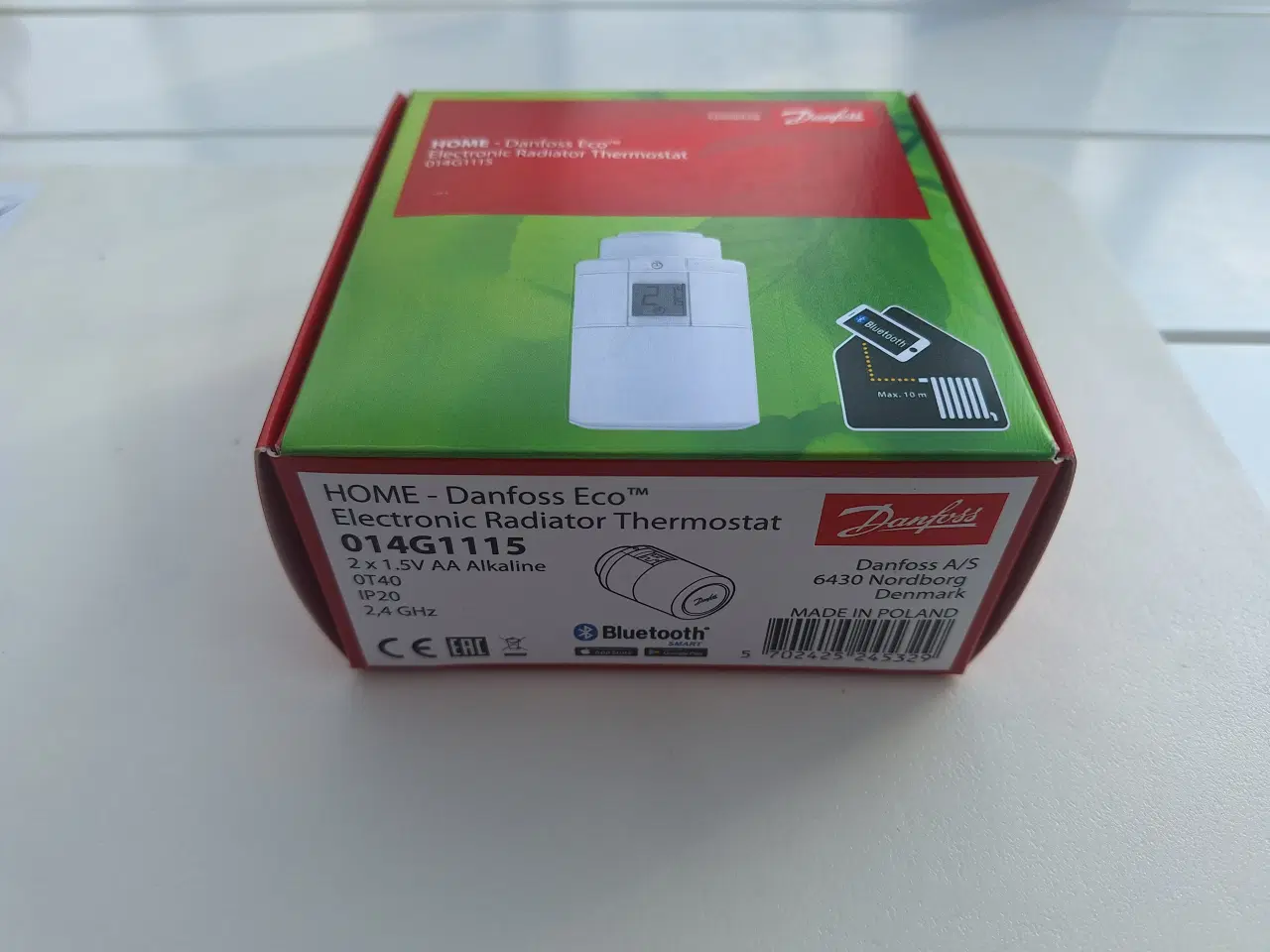 Billede 1 - 5 stk. HOME - Danfoss Eco Radiator Thermostater